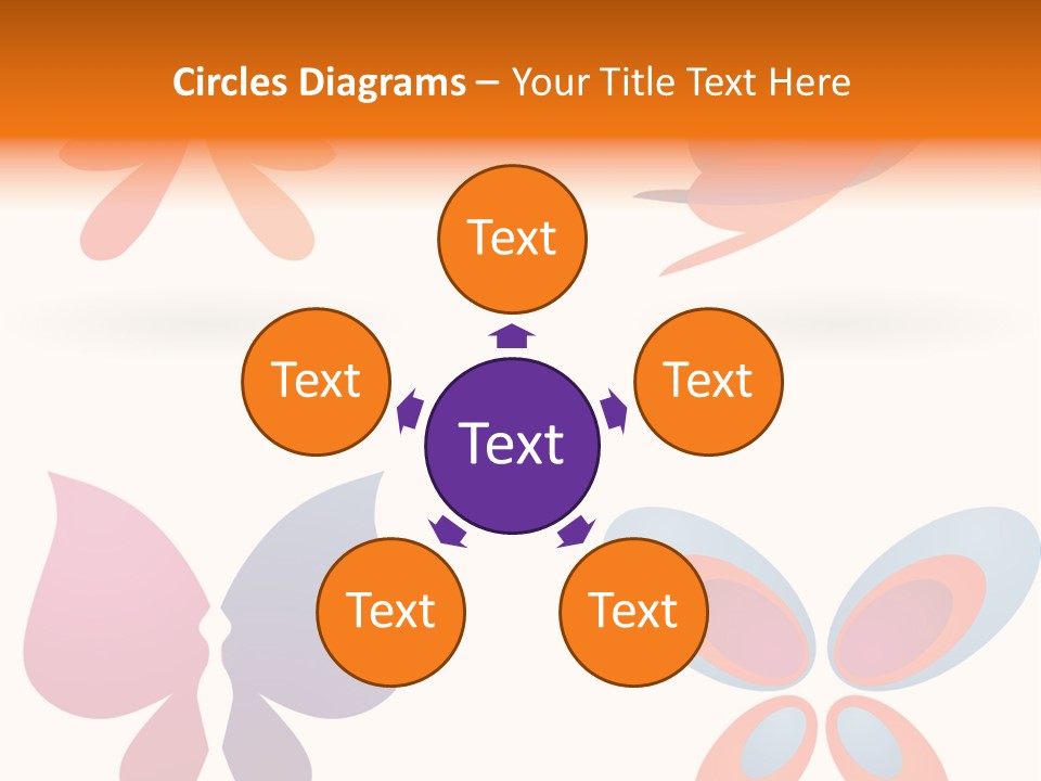 Leaf Butterfly Collection PowerPoint Template