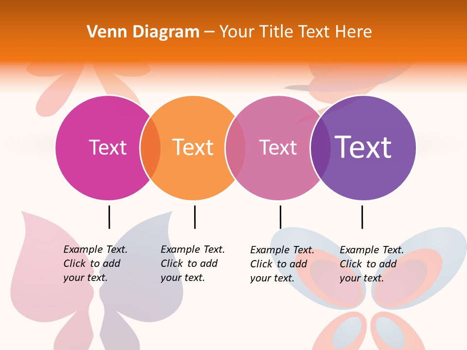 Leaf Butterfly Collection PowerPoint Template