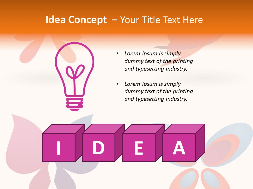 Leaf Butterfly Collection PowerPoint Template