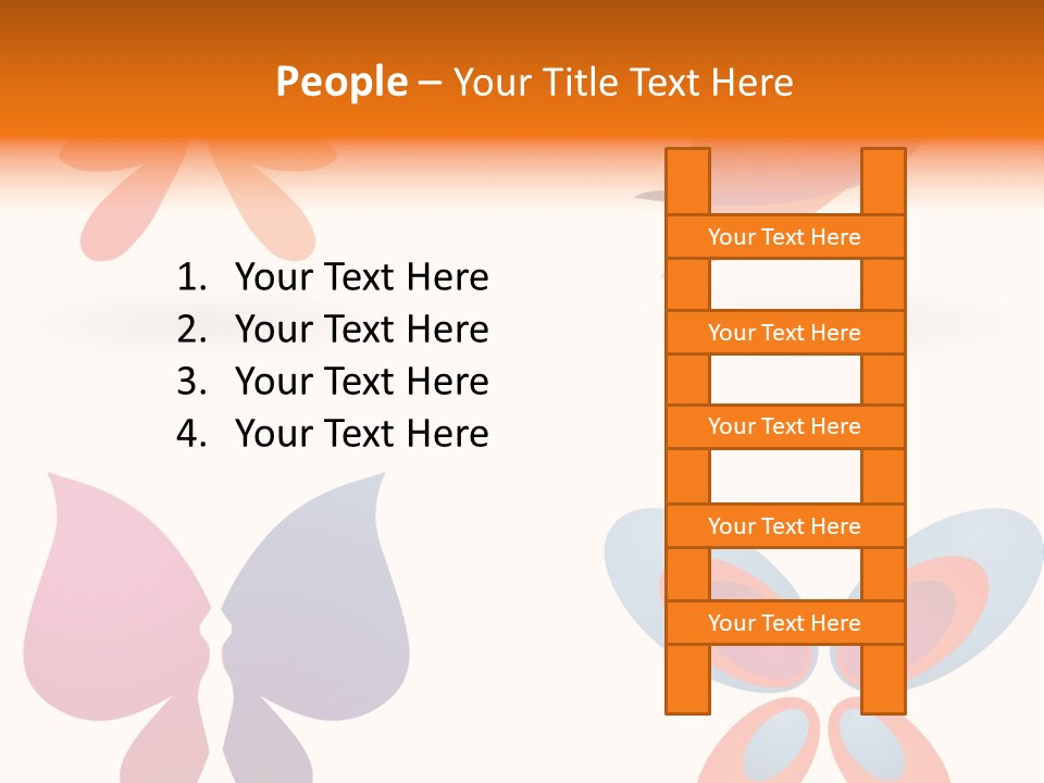 Leaf Butterfly Collection PowerPoint Template