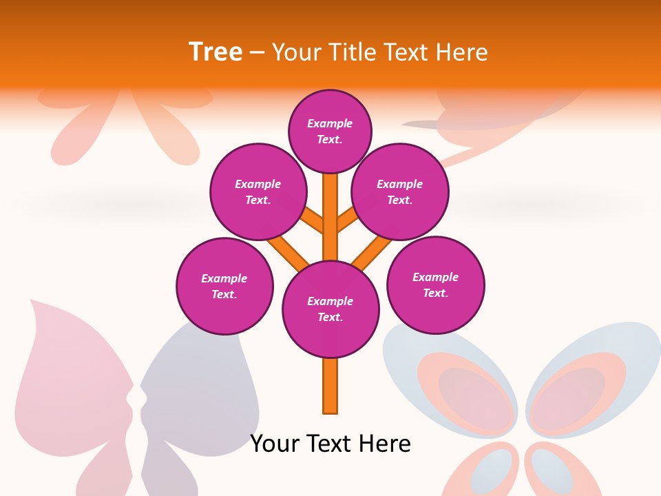 Leaf Butterfly Collection PowerPoint Template