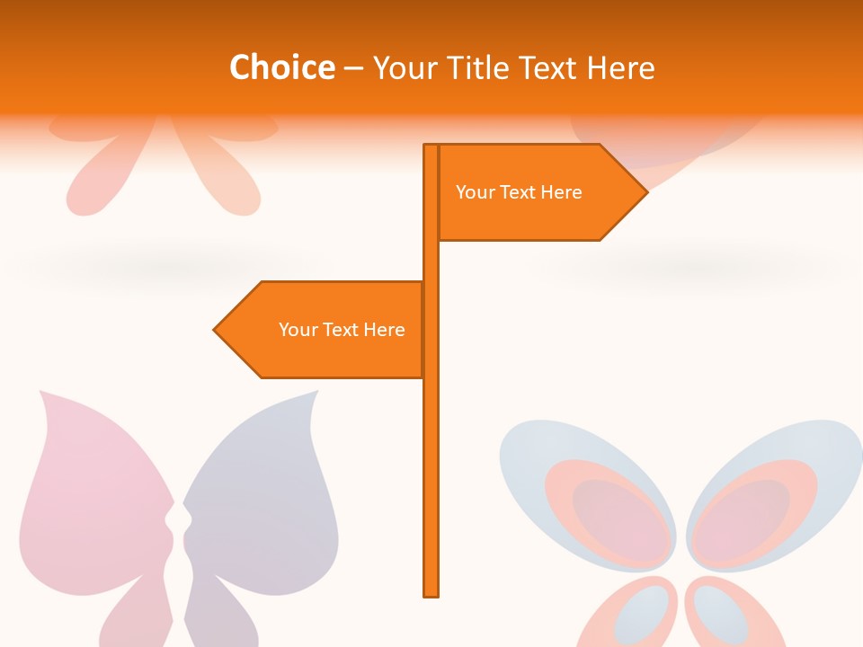 Leaf Butterfly Collection PowerPoint Template