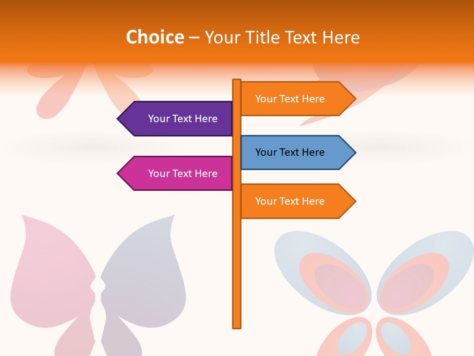 Leaf Butterfly Collection PowerPoint Template