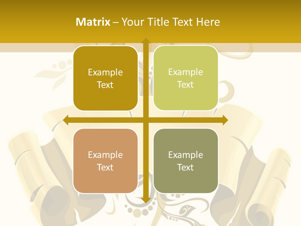 Letter Lacerated Illustration PowerPoint Template