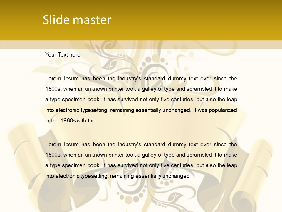 Letter Lacerated Illustration PowerPoint Template