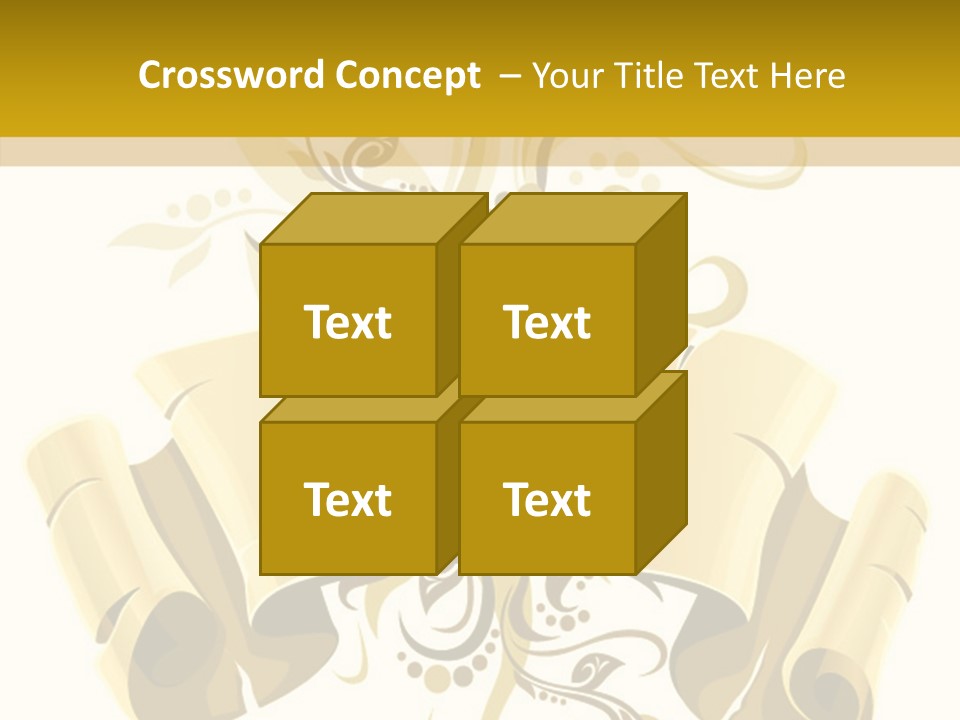 Letter Lacerated Illustration PowerPoint Template