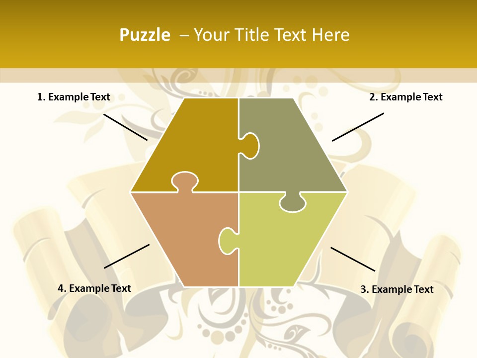 Letter Lacerated Illustration PowerPoint Template