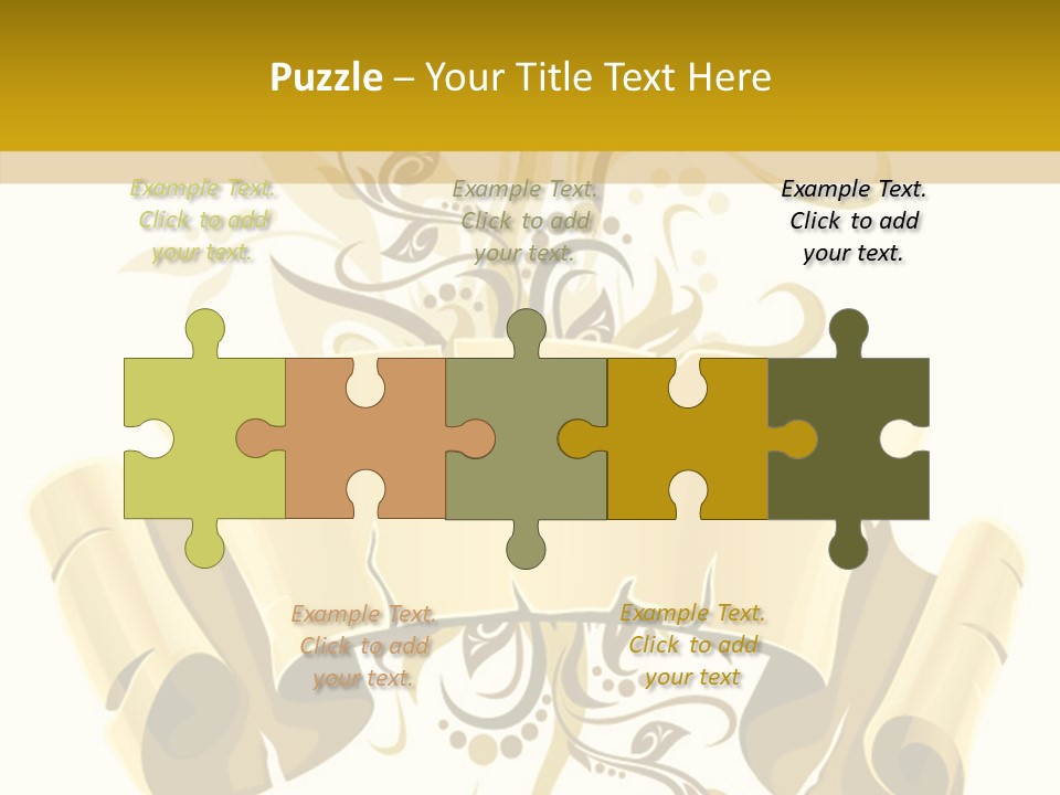 Letter Lacerated Illustration PowerPoint Template