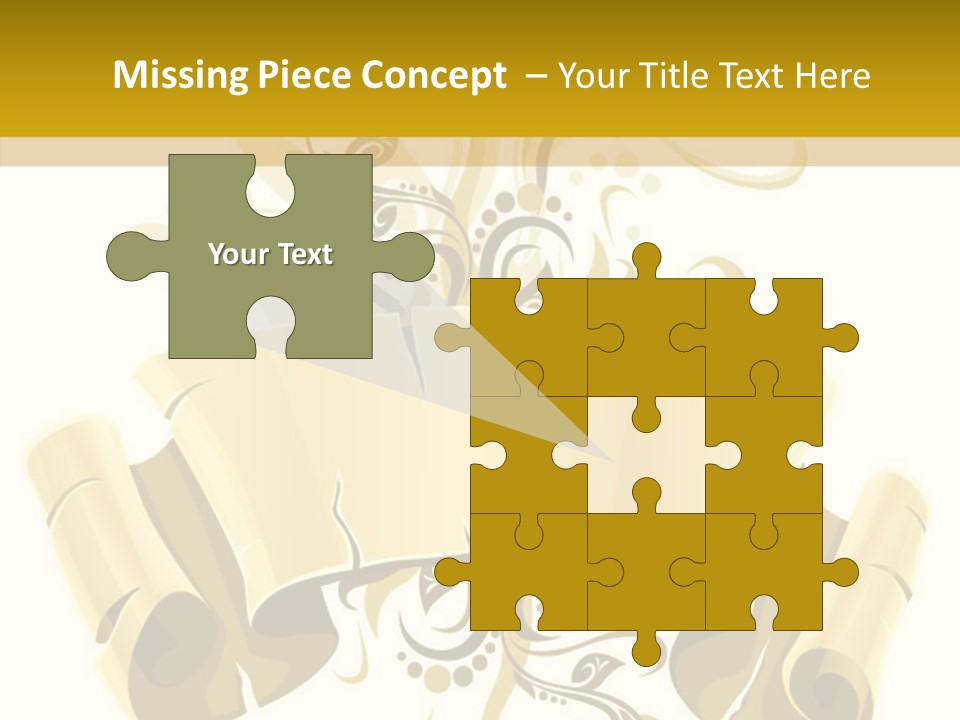 Letter Lacerated Illustration PowerPoint Template