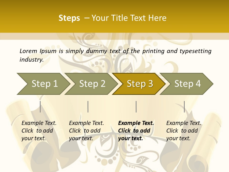 Letter Lacerated Illustration PowerPoint Template