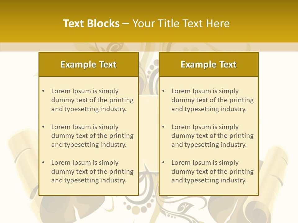 Letter Lacerated Illustration PowerPoint Template