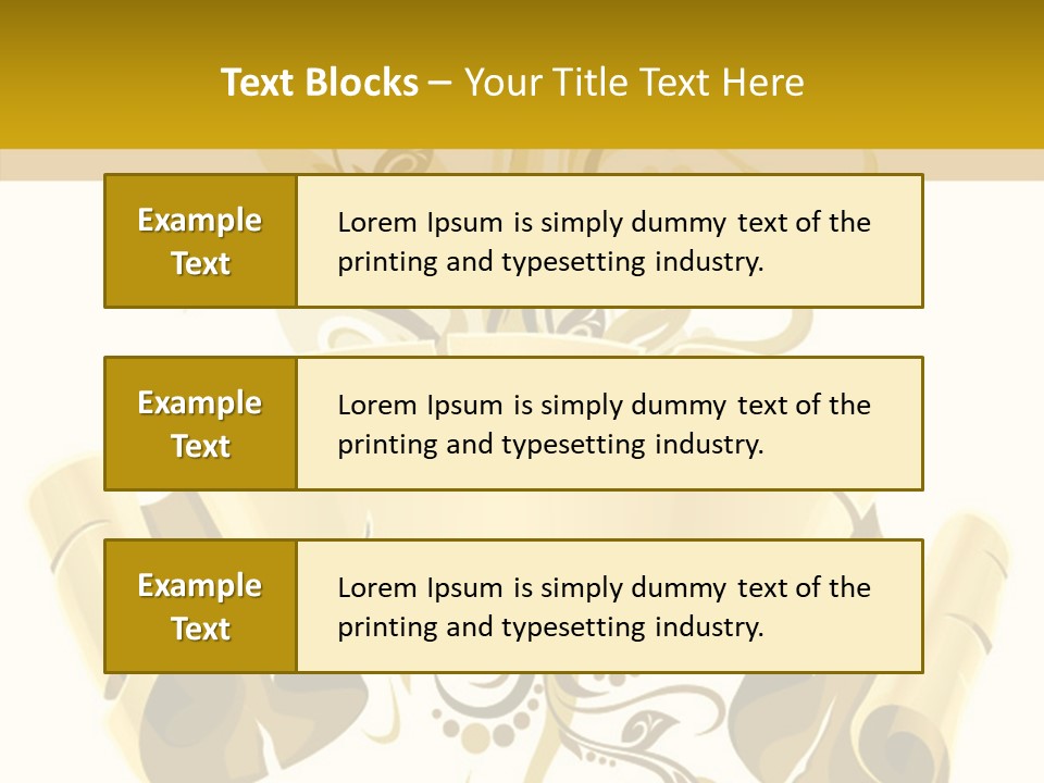 Letter Lacerated Illustration PowerPoint Template