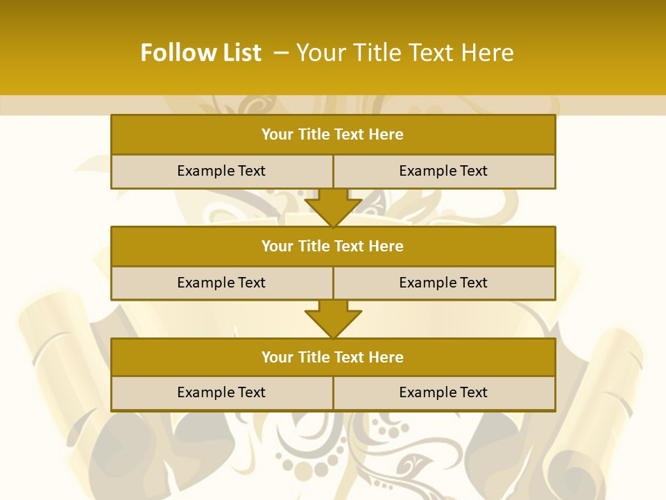 Letter Lacerated Illustration PowerPoint Template