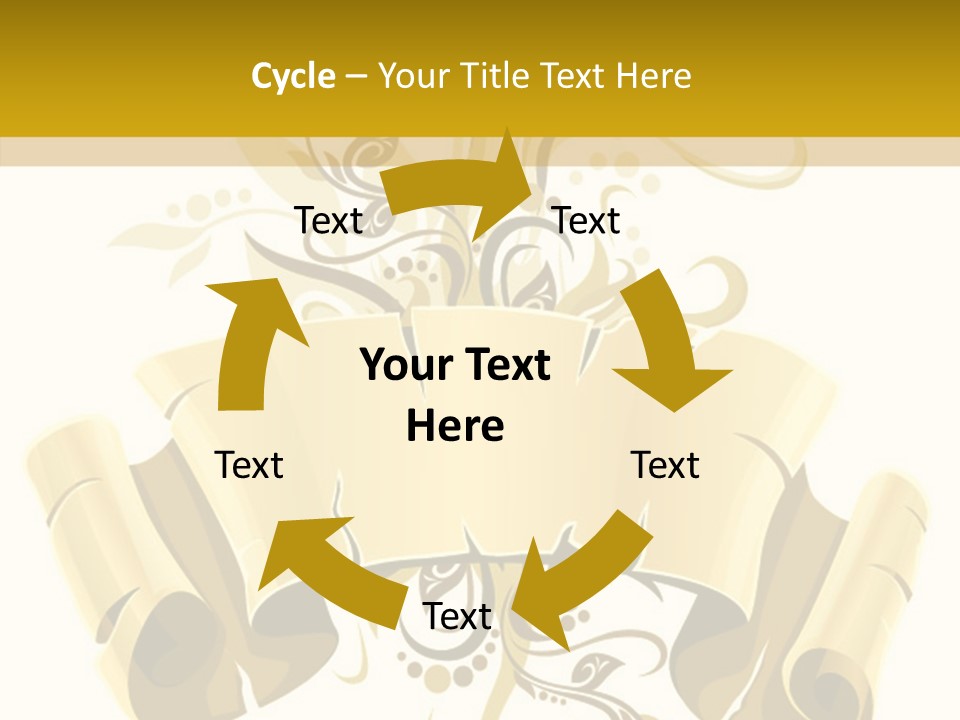 Letter Lacerated Illustration PowerPoint Template