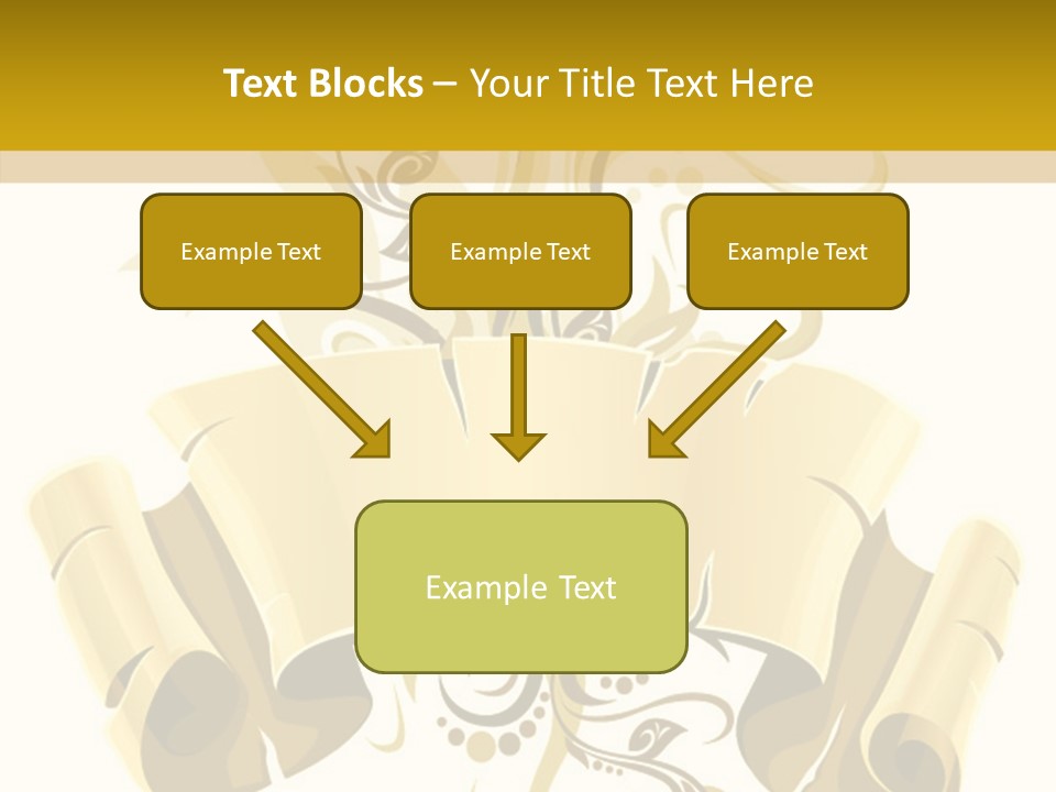 Letter Lacerated Illustration PowerPoint Template
