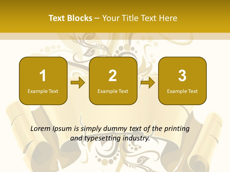 Letter Lacerated Illustration PowerPoint Template