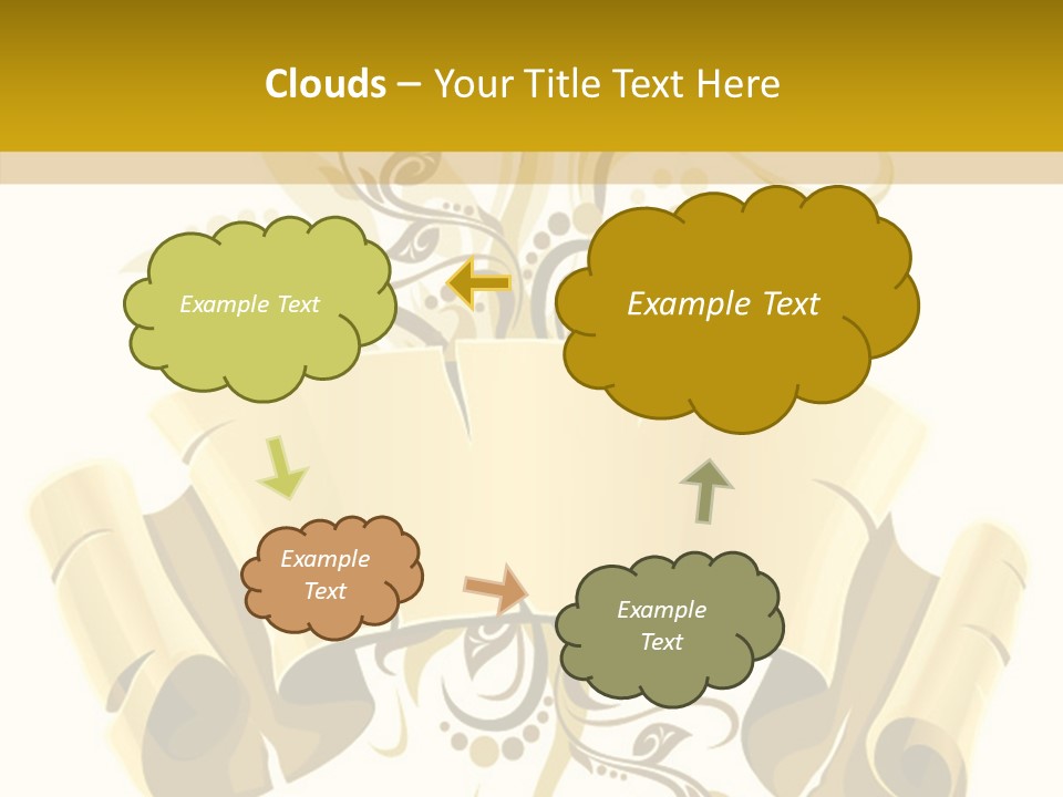 Letter Lacerated Illustration PowerPoint Template