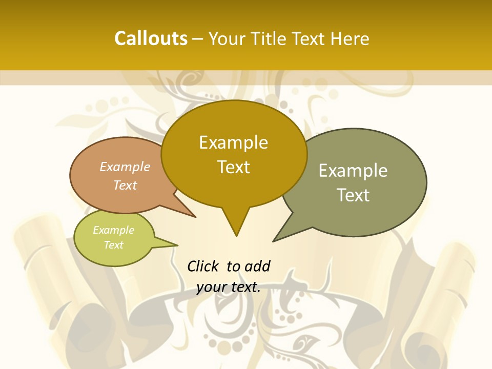 Letter Lacerated Illustration PowerPoint Template