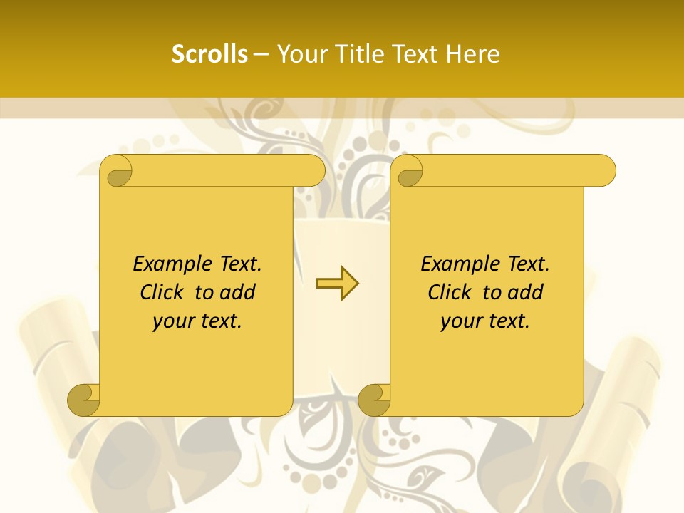 Letter Lacerated Illustration PowerPoint Template