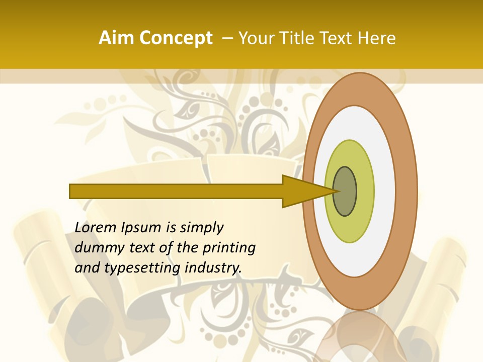 Letter Lacerated Illustration PowerPoint Template