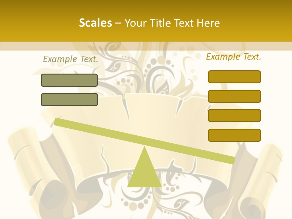 Letter Lacerated Illustration PowerPoint Template