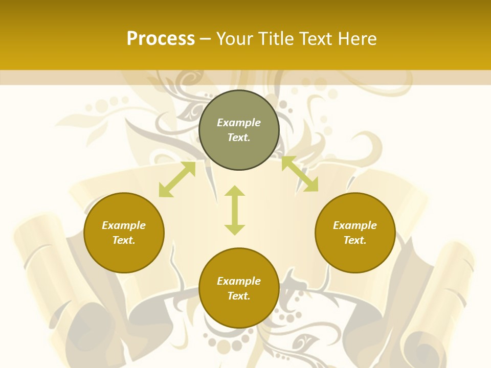 Letter Lacerated Illustration PowerPoint Template