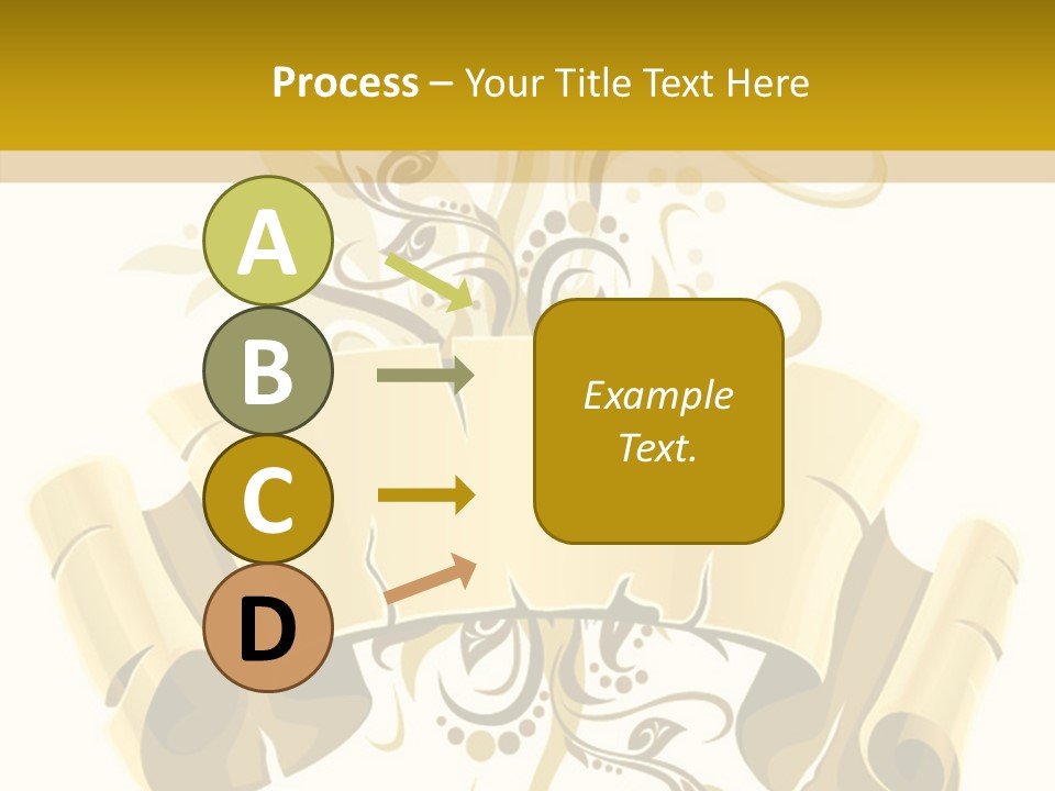 Letter Lacerated Illustration PowerPoint Template