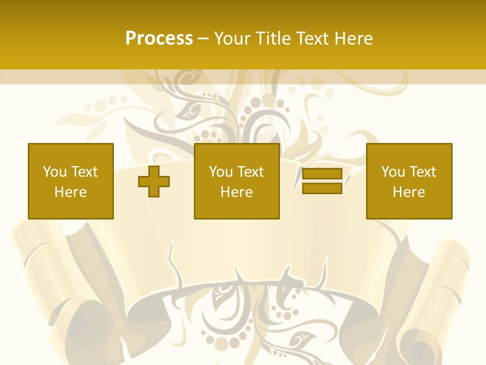 Letter Lacerated Illustration PowerPoint Template