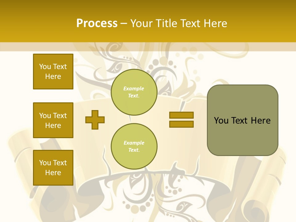 Letter Lacerated Illustration PowerPoint Template