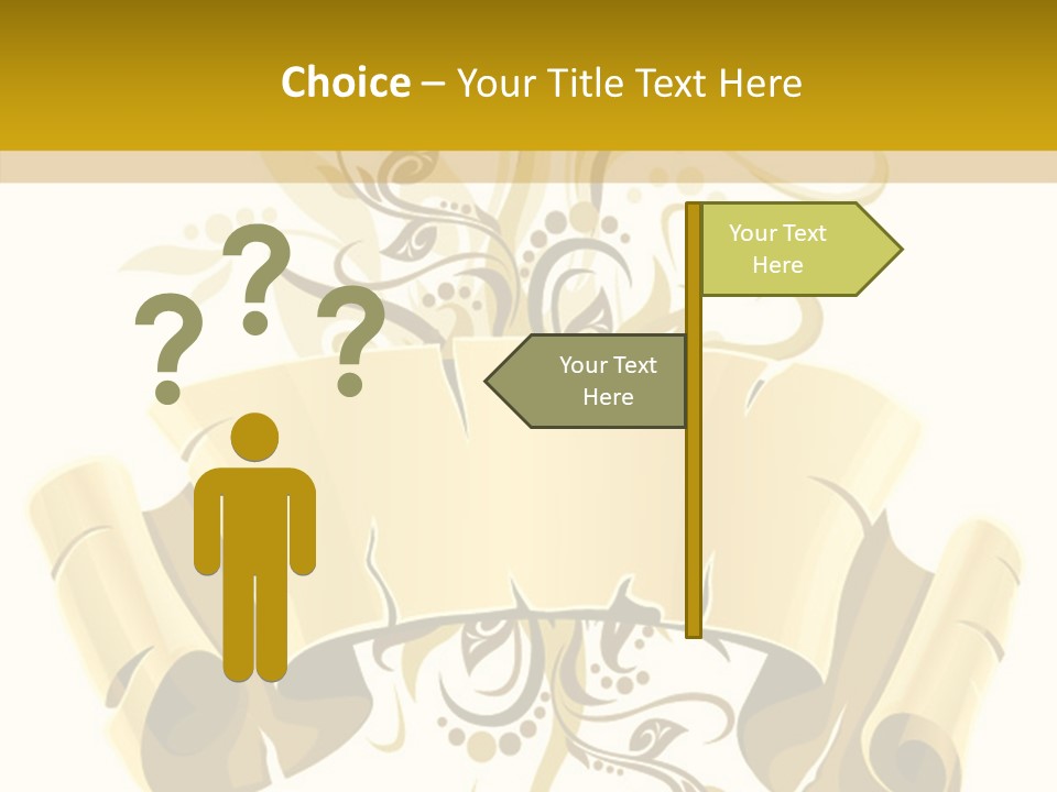 Letter Lacerated Illustration PowerPoint Template