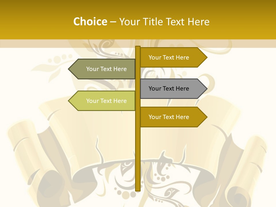 Letter Lacerated Illustration PowerPoint Template