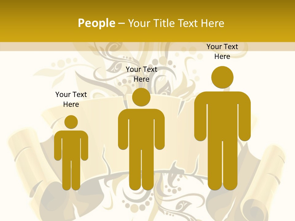 Letter Lacerated Illustration PowerPoint Template