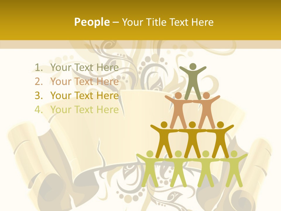 Letter Lacerated Illustration PowerPoint Template