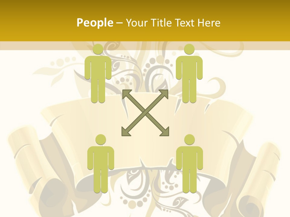 Letter Lacerated Illustration PowerPoint Template