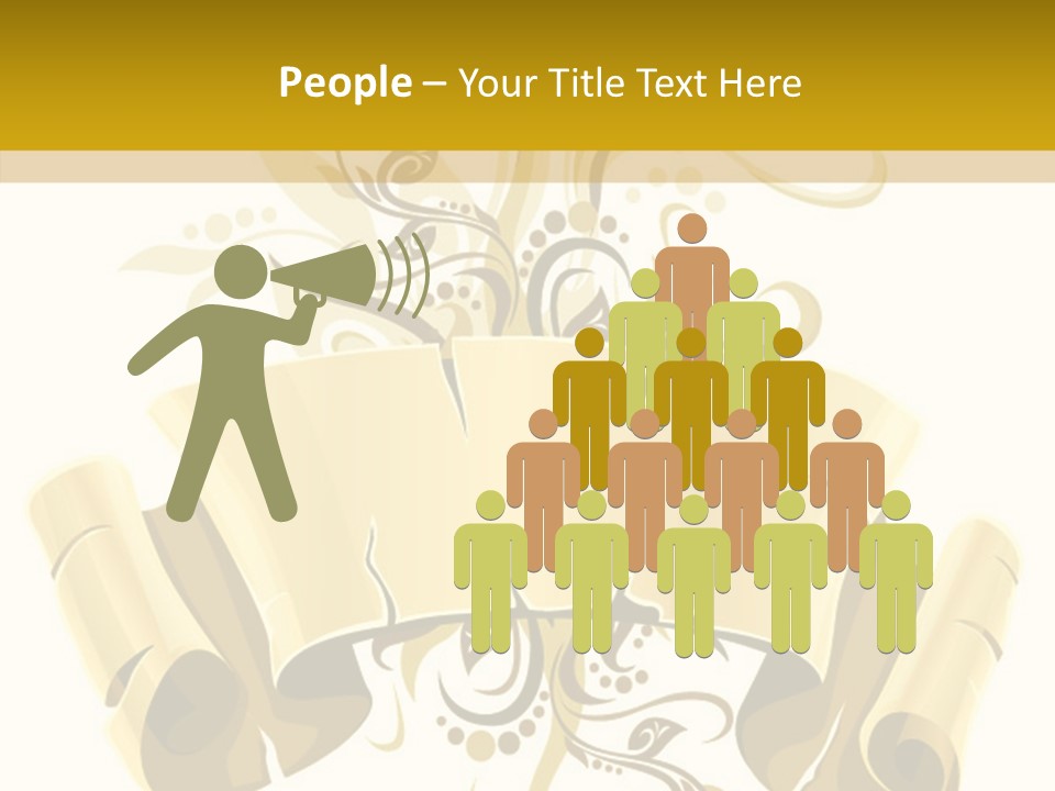 Letter Lacerated Illustration PowerPoint Template