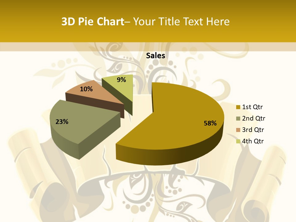 Letter Lacerated Illustration PowerPoint Template