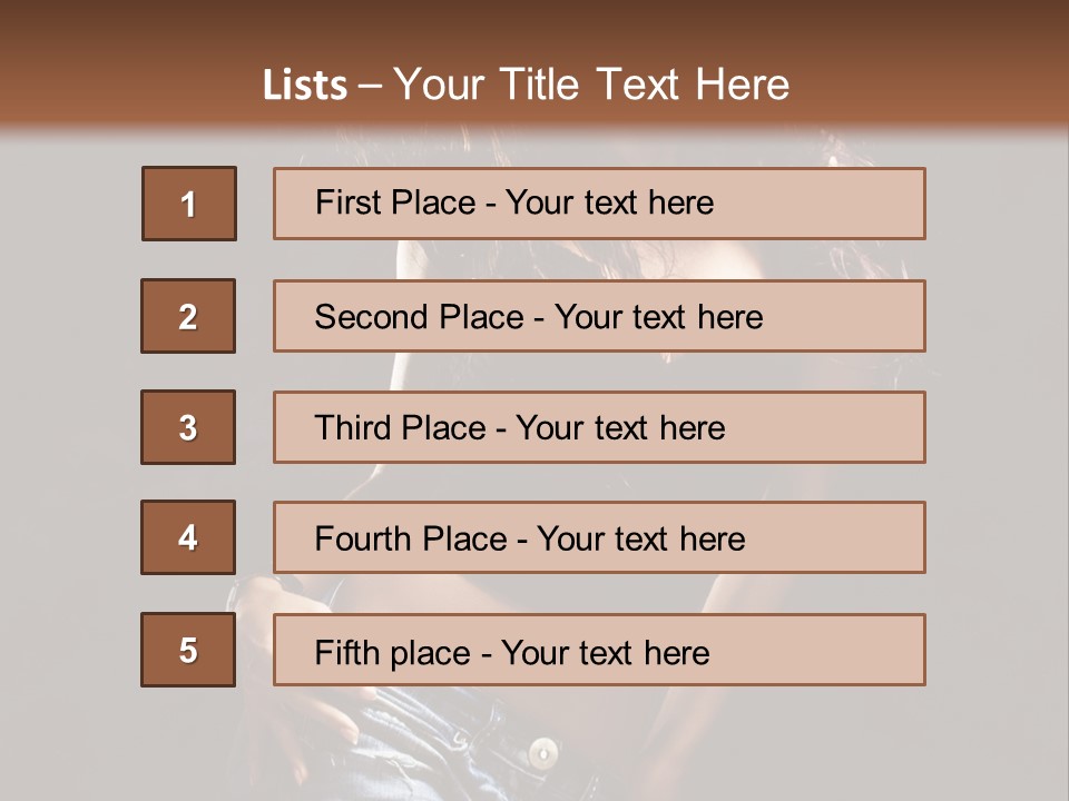 Techno Woman Entertainment PowerPoint Template