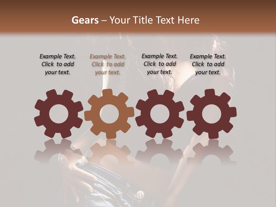 Techno Woman Entertainment PowerPoint Template