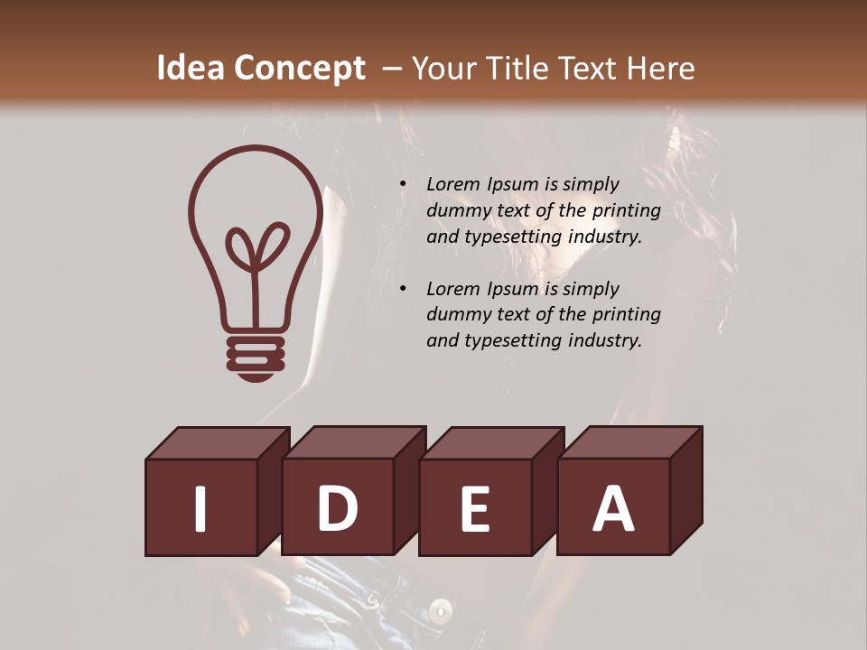 Techno Woman Entertainment PowerPoint Template