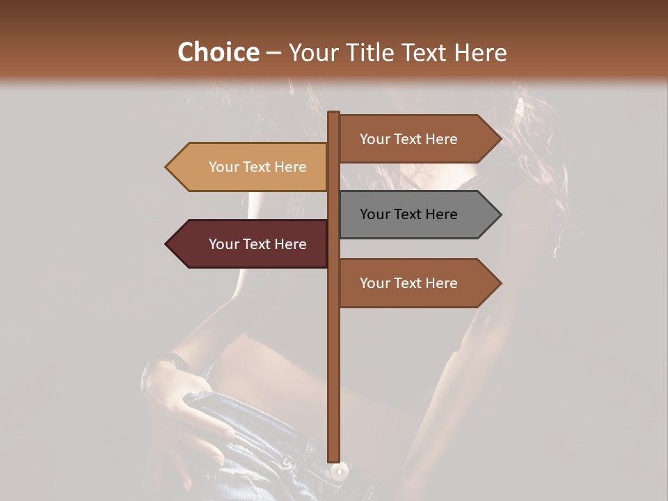 Techno Woman Entertainment PowerPoint Template