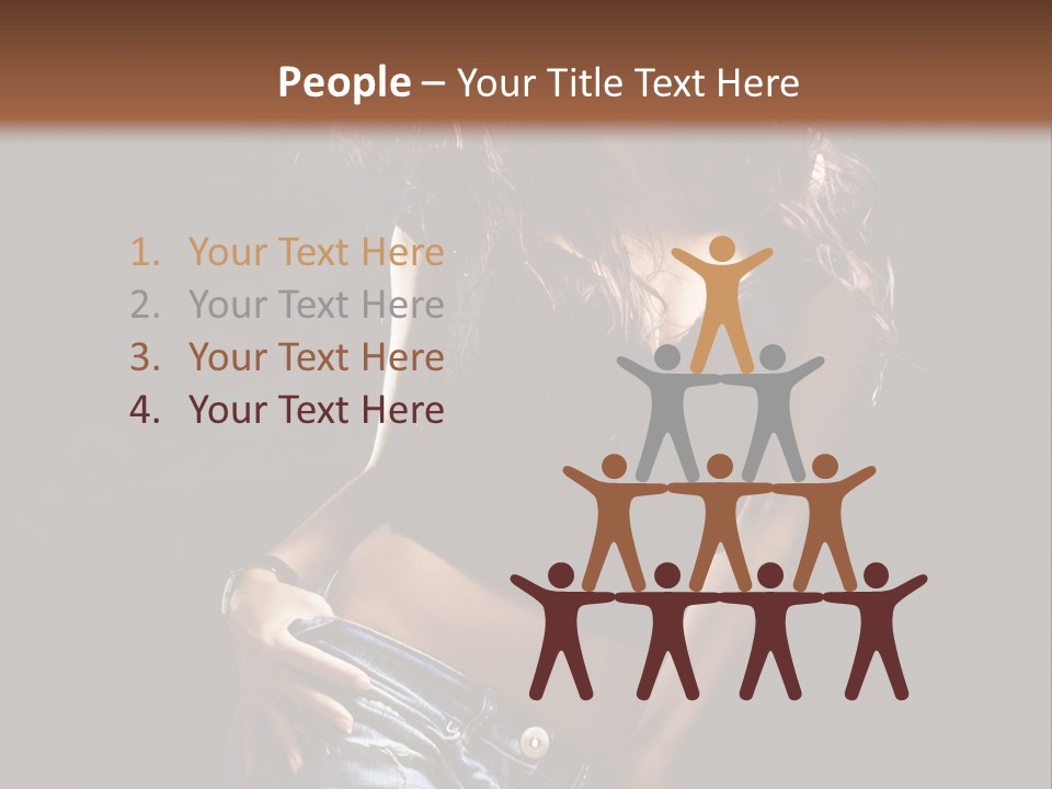 Techno Woman Entertainment PowerPoint Template