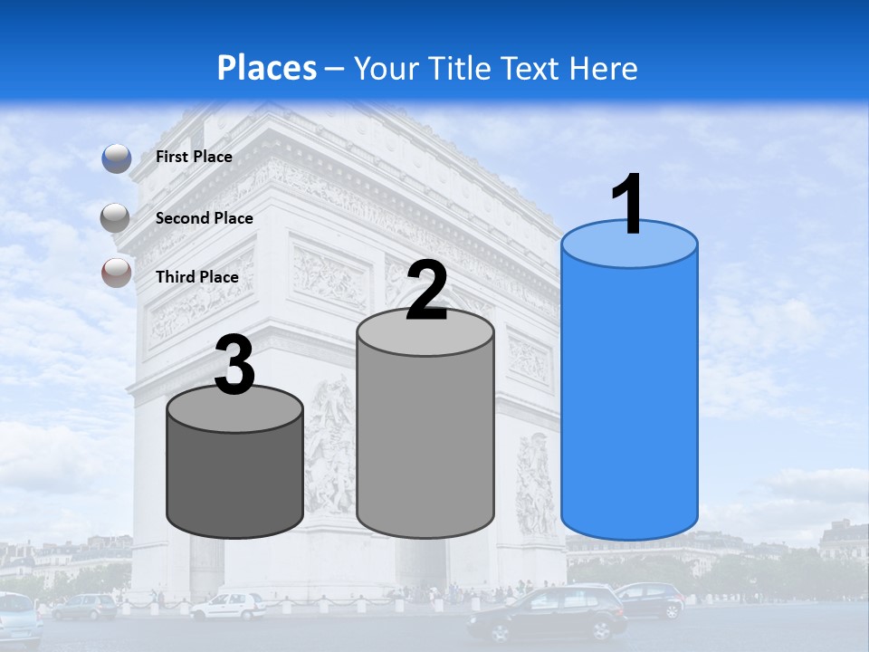 Triumphal Statue Ornate PowerPoint Template