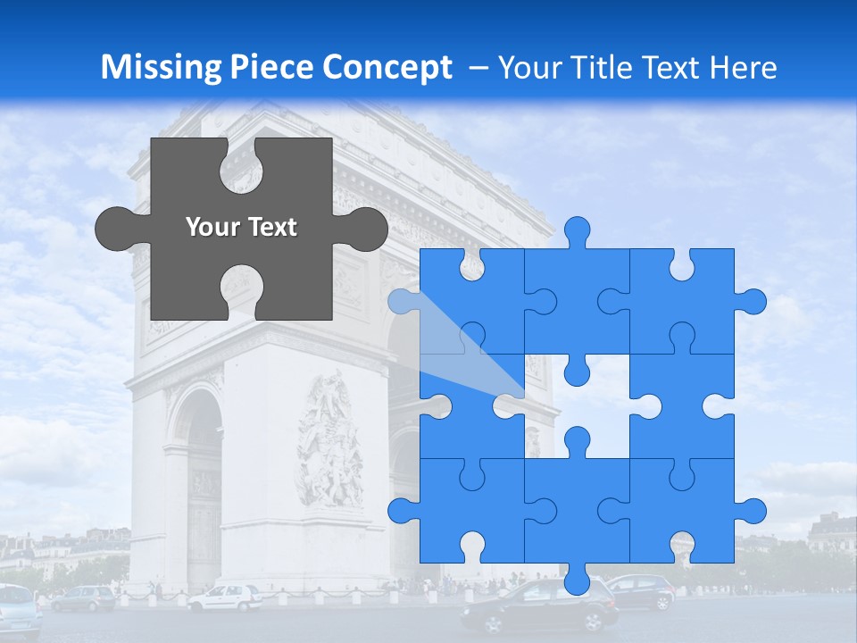 Triumphal Statue Ornate PowerPoint Template