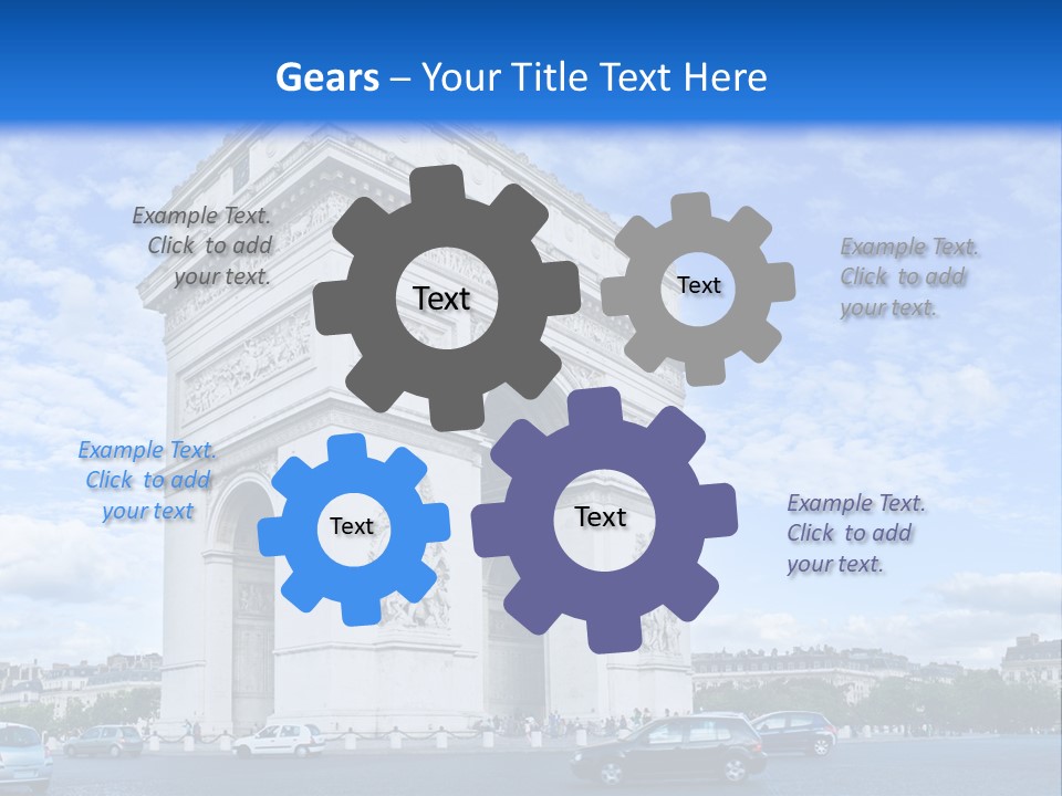 Triumphal Statue Ornate PowerPoint Template