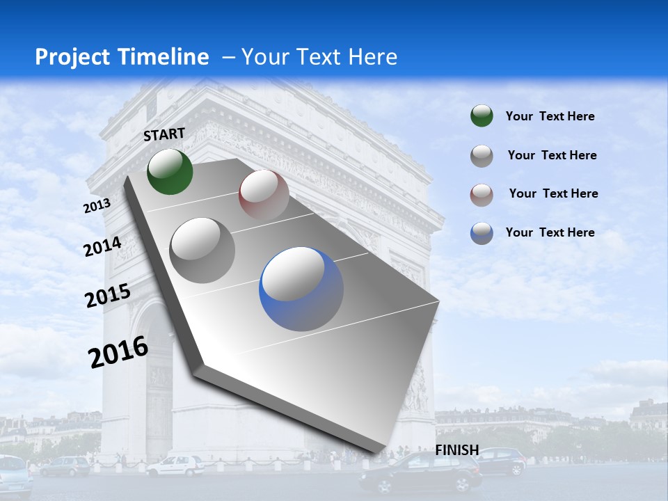 Triumphal Statue Ornate PowerPoint Template