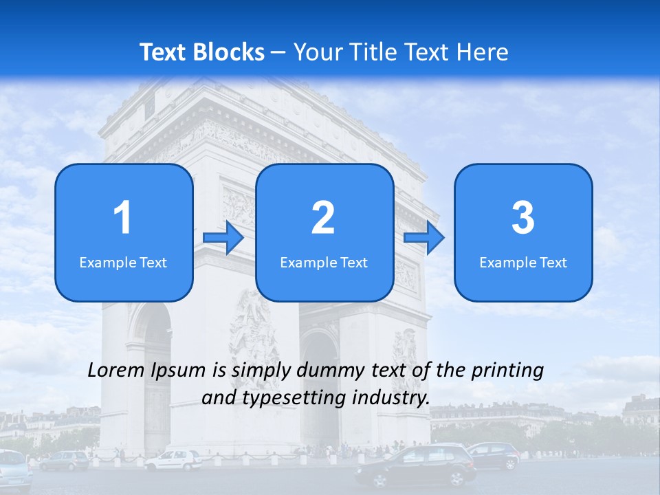 Triumphal Statue Ornate PowerPoint Template