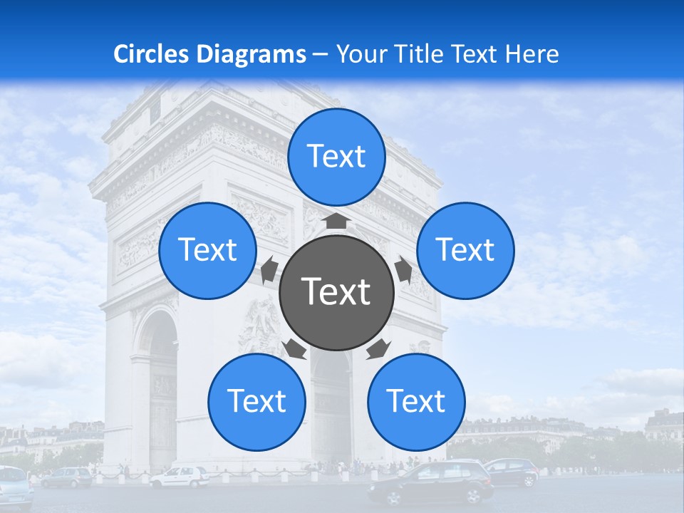 Triumphal Statue Ornate PowerPoint Template