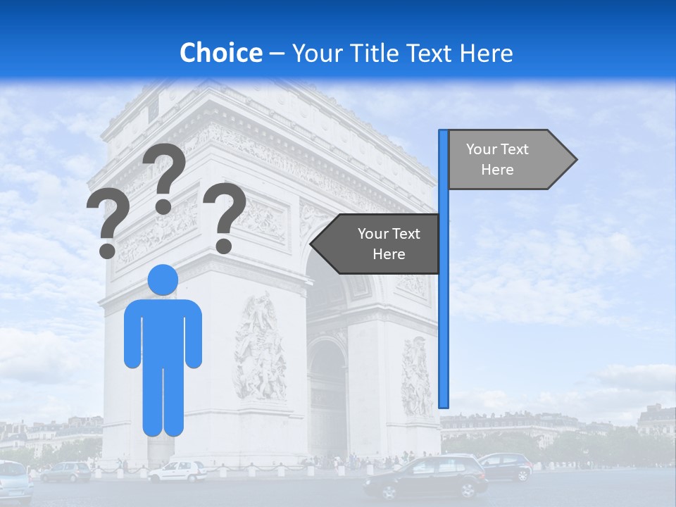 Triumphal Statue Ornate PowerPoint Template