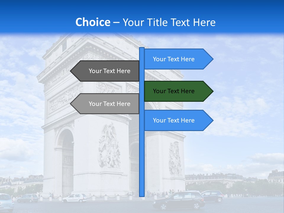 Triumphal Statue Ornate PowerPoint Template