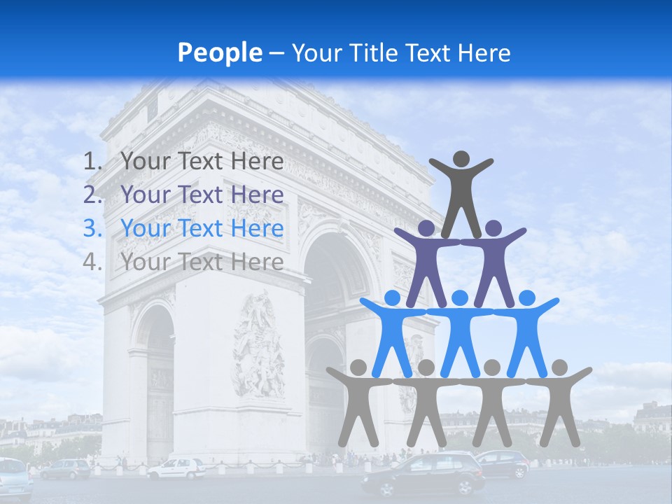 Triumphal Statue Ornate PowerPoint Template